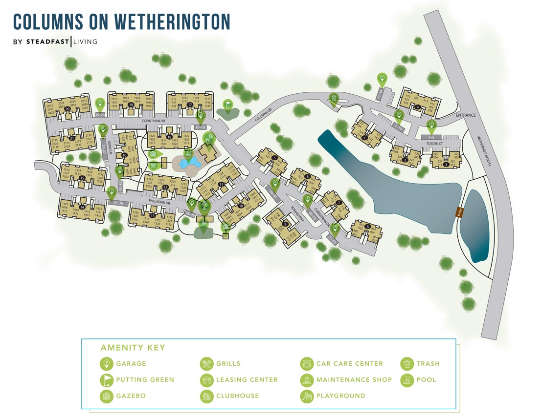 Columns on Wetherington - Community Map